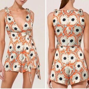 Alexis Kerissa printed Wrap romper